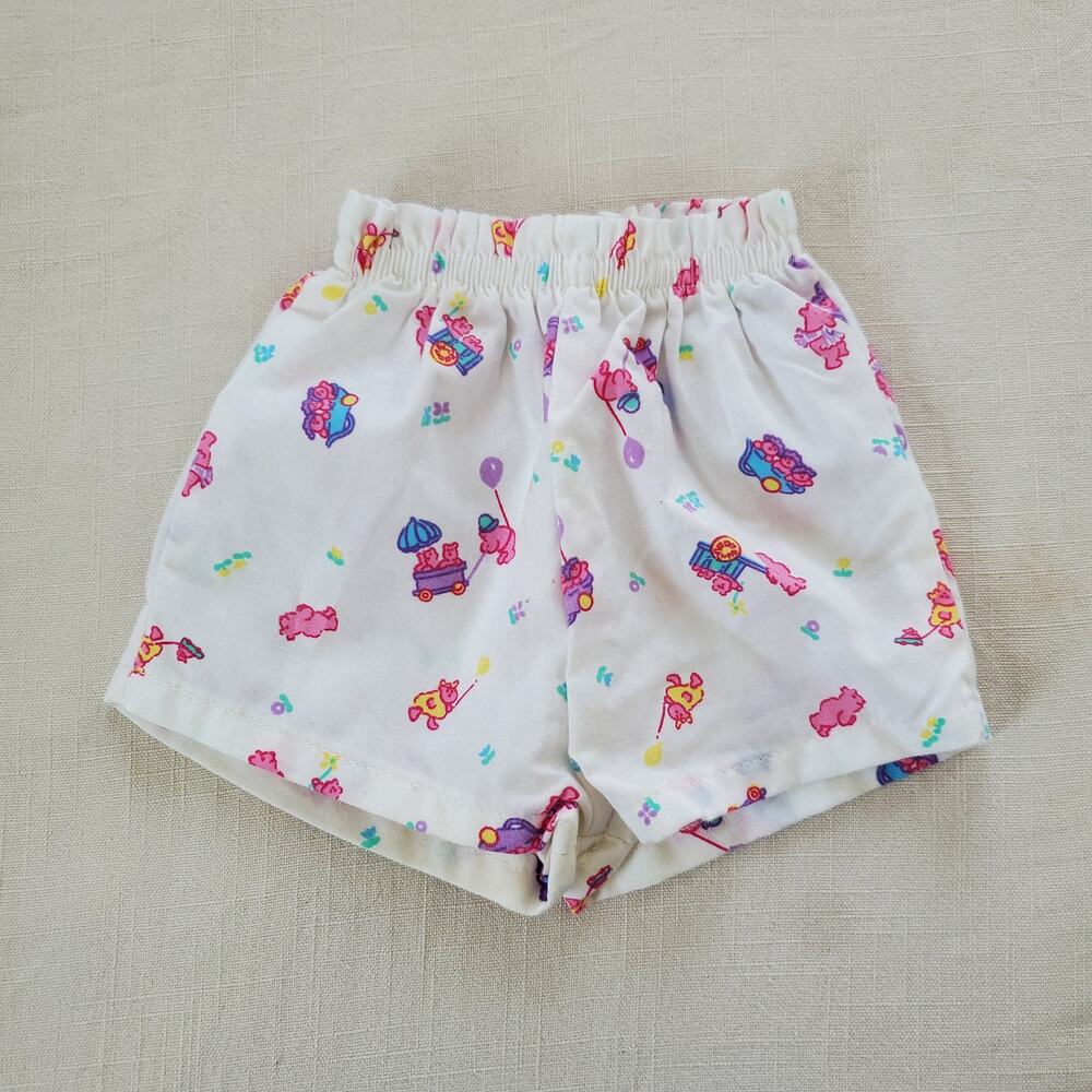 Vintage Girly Bears Shorts 6-12 months